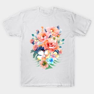 Watercolor pink flowers T-Shirt